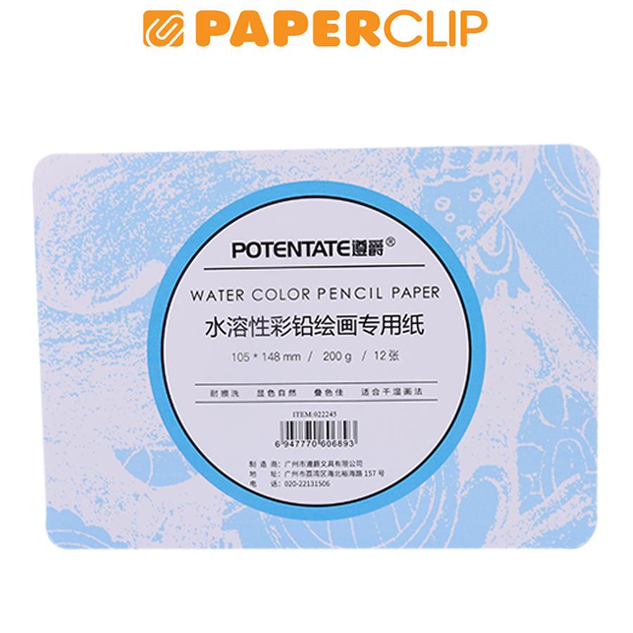 

WATERCOLOR PENCIL PAPER POSTCARD POTENTATE 022245