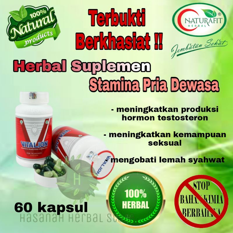 VITALION 60 KAPSUL - OBAT STAMINA PRIA DEWASA HERBAL/obat stamina pria dan wanita/obat stamina pria 