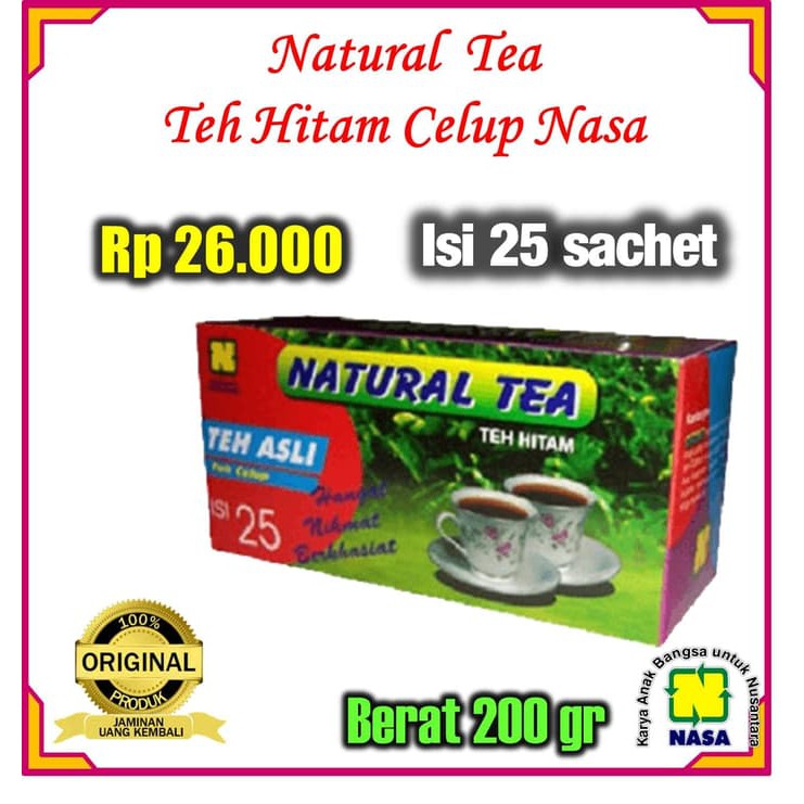 

Natural Tea Teh Hitam Celup Untuk Mengatasi Berbagai Penyakit