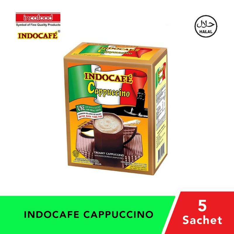 

Indocafe Cappucino 5 sachet @ 25gr