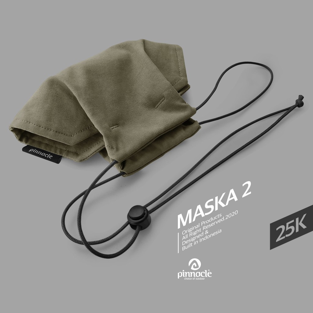 Pinnacle MASKA 2 Olive - Masker Non Medis