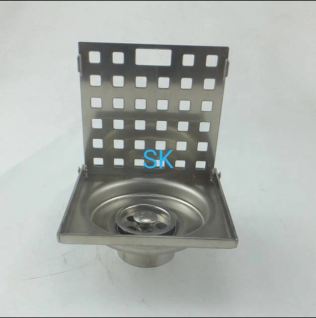 Saringan Got Lantai Kamar Mandi Stainles - Floor Drain Lobang Kotak Stainles