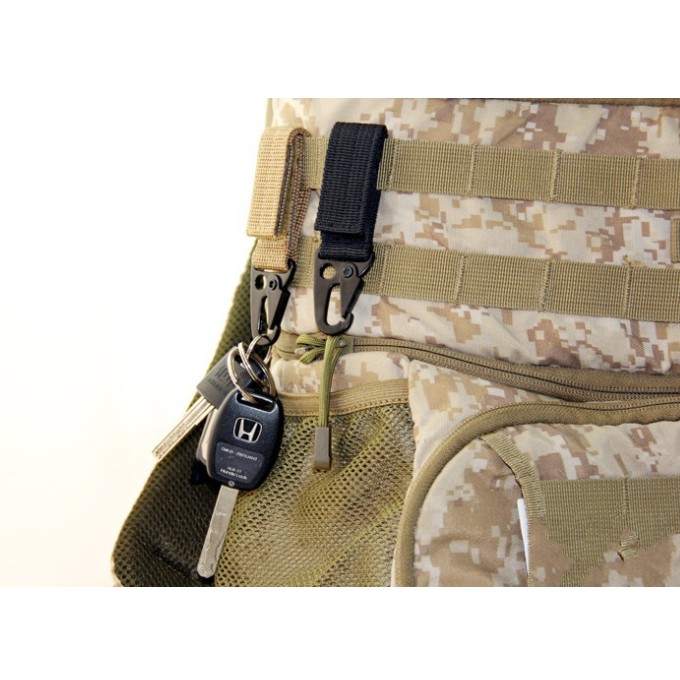 Quickdraw carabiner military tactical nylon belt