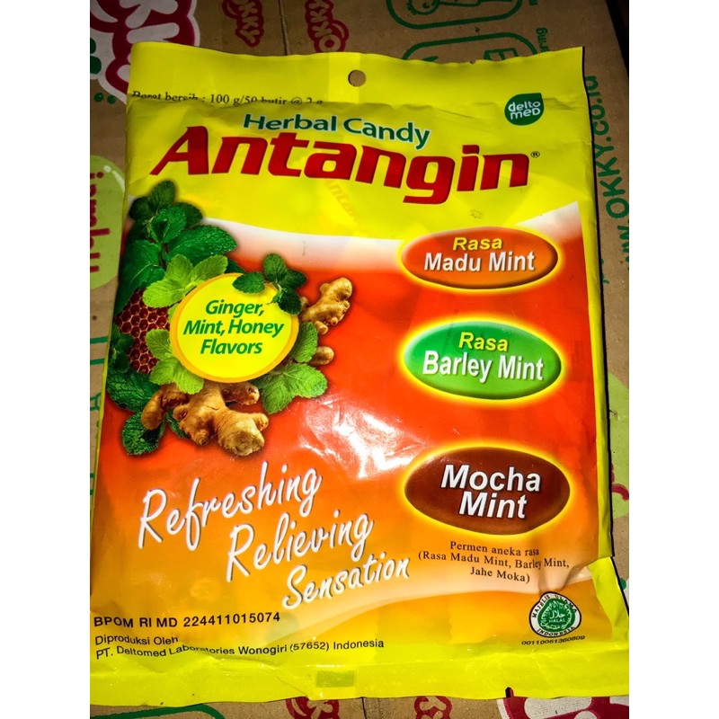 

HERBAL CANDY ANTANGIN 50 pcs / Permen antangin murah solo