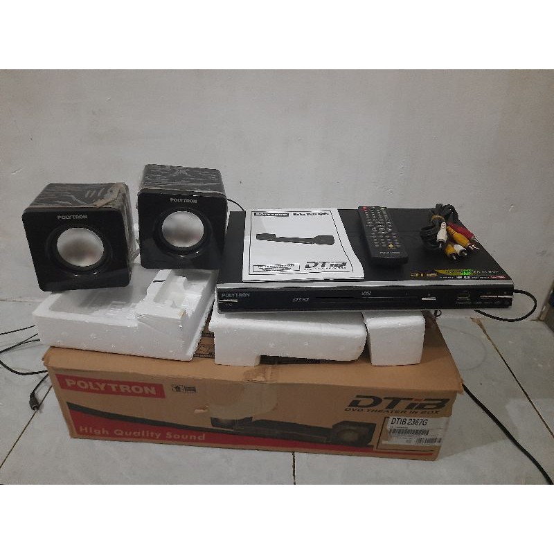 DVD player polytron DTIB 2367G + speaker