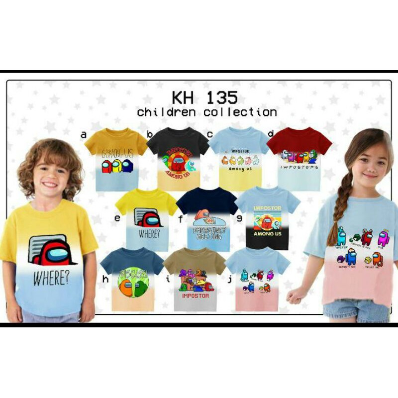 KH135 KAOS AMONG (bahan katun), Print