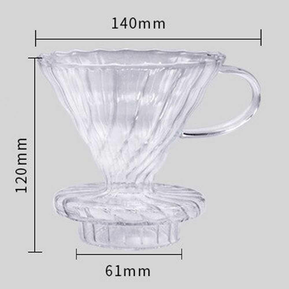 SELUNA Filter Penyaring Kopi V60 Glass Cone Coffee Filter - SE101 [1]