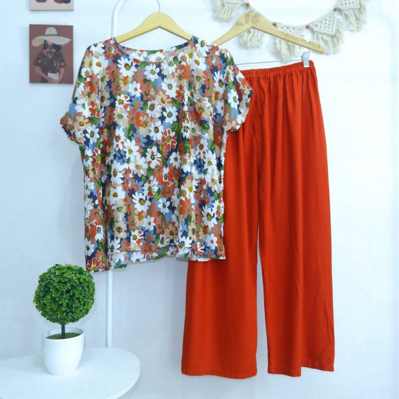 BABYDOLL JUMBO RAYON FIT TO XXXL LD 130 (CELANA PANJANG) SERI 1 LD125 LD130-PJXL 45