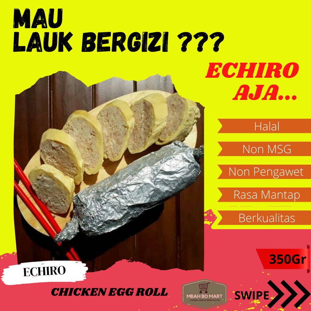 

frozen food surabaya home made chicken egg roll echiro 350gr e01