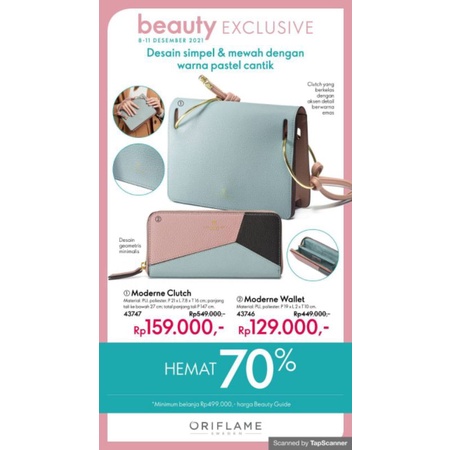 tas selempang moderne clutch and wallet