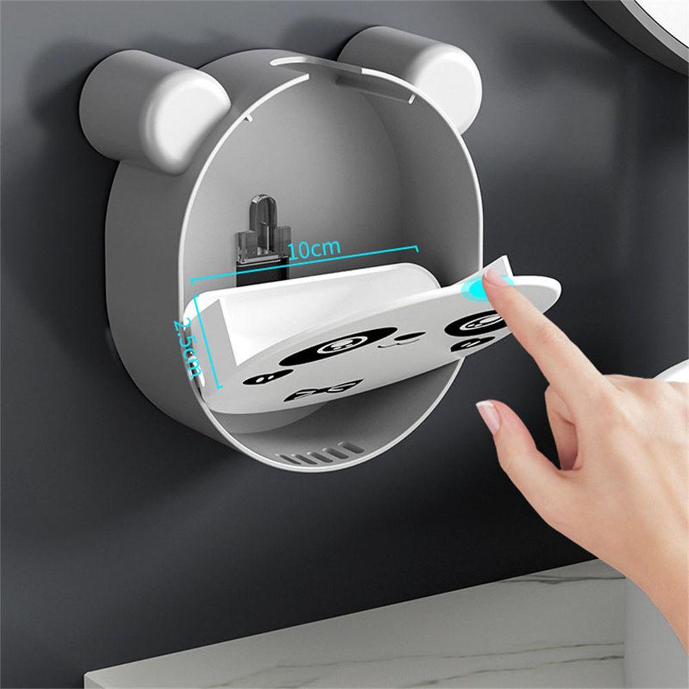 Kotak Sabun Nanas Kamar Mandi Handmade Double Layer Flip Cover Soap Storage Box Tempel Dinding