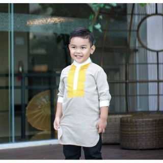  Baju  Koko  Kurta Bordir  Anak AlThaff Ammar Series Shopee 