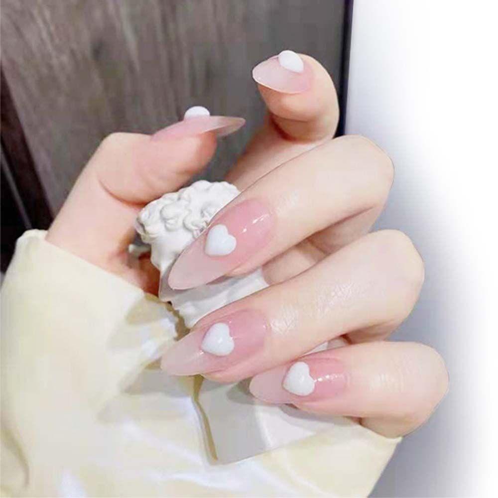 Mxbeauty 3D Nail Art Perhiasan Lucu Putih Manicure Resin Nail Drills Aksesoris Kuku Set