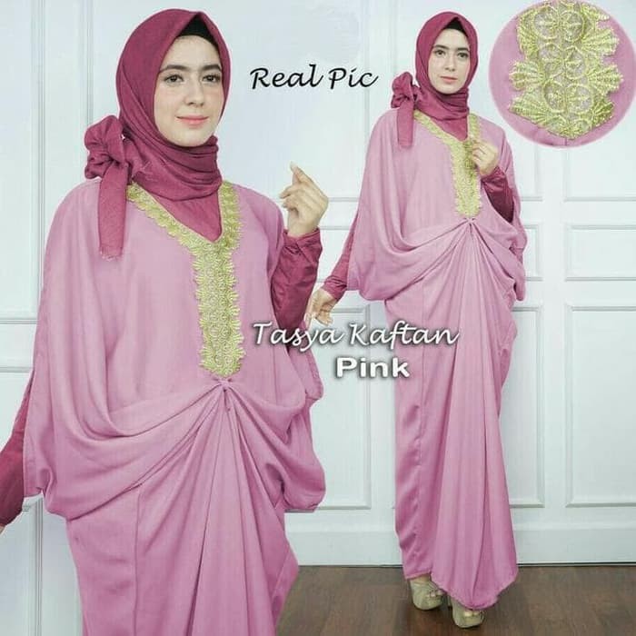 FASHION WANITA DAN PRIA BAJU PESTA MEWAH KAFTAN TASYA PINK BIG SIZE  ER-213