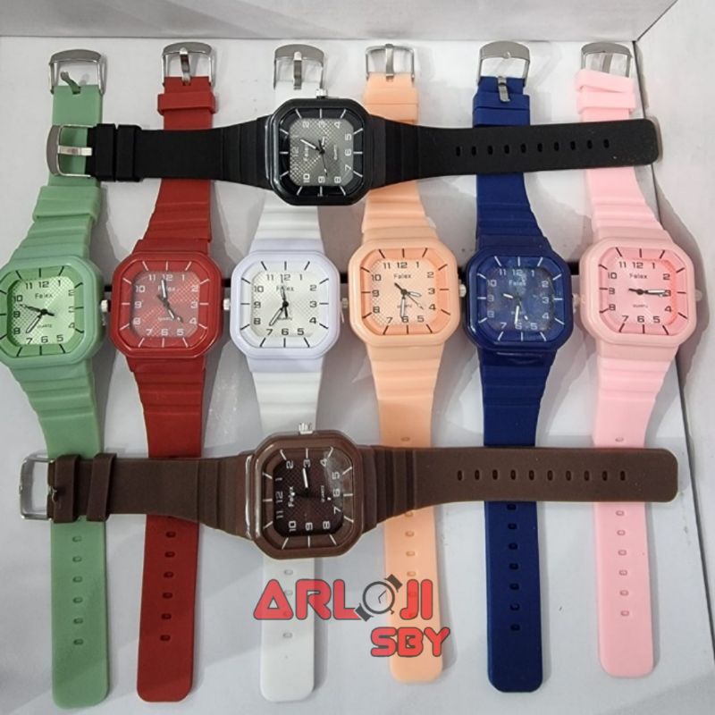 JAM TANGAN WANITA CEWEK FASHION FELEX CHRONO VARIASI JAM MURAH GROSIR