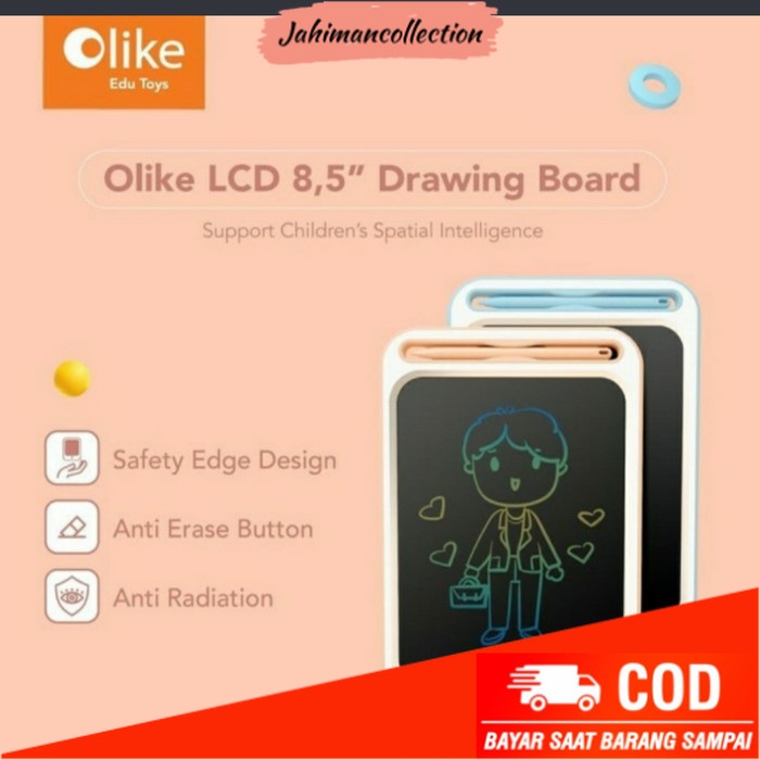 

✨ BISA COD ✨ Writing Ipad Drawing Pad Olike Drawing Pad 8.5" Papan Tulis Anak