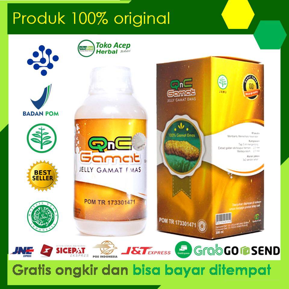Obat Diare, Ambeien, Pelancar BAB, BAB Tidak Teratur, Wasir, Wasir Berdarah Herbal QNC JELLY GAMAT