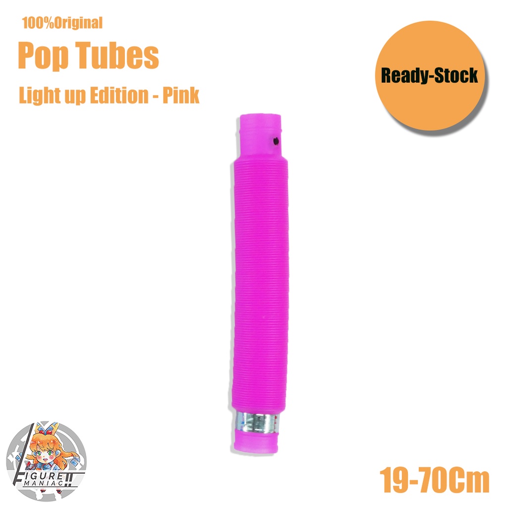 Figure Maniac - Pop Tubes Light Up Edition Glow Pipa Nyala Anak Premium Import