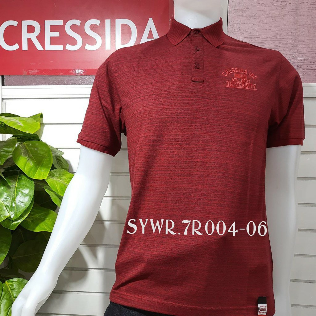 gos CRESSIDA+ SYWR1 POLO T-SHIRT Kaos Pria pendek Baju Cowok Trend dan Branded