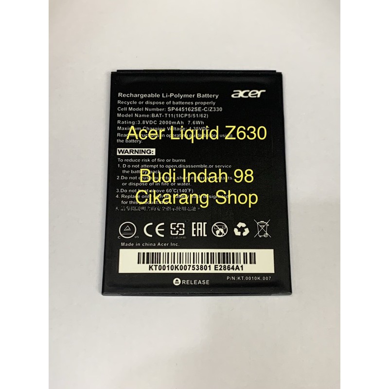 Baterai bat Acer Liquid Z630, Z530, Z320, M220 batere battery Advan