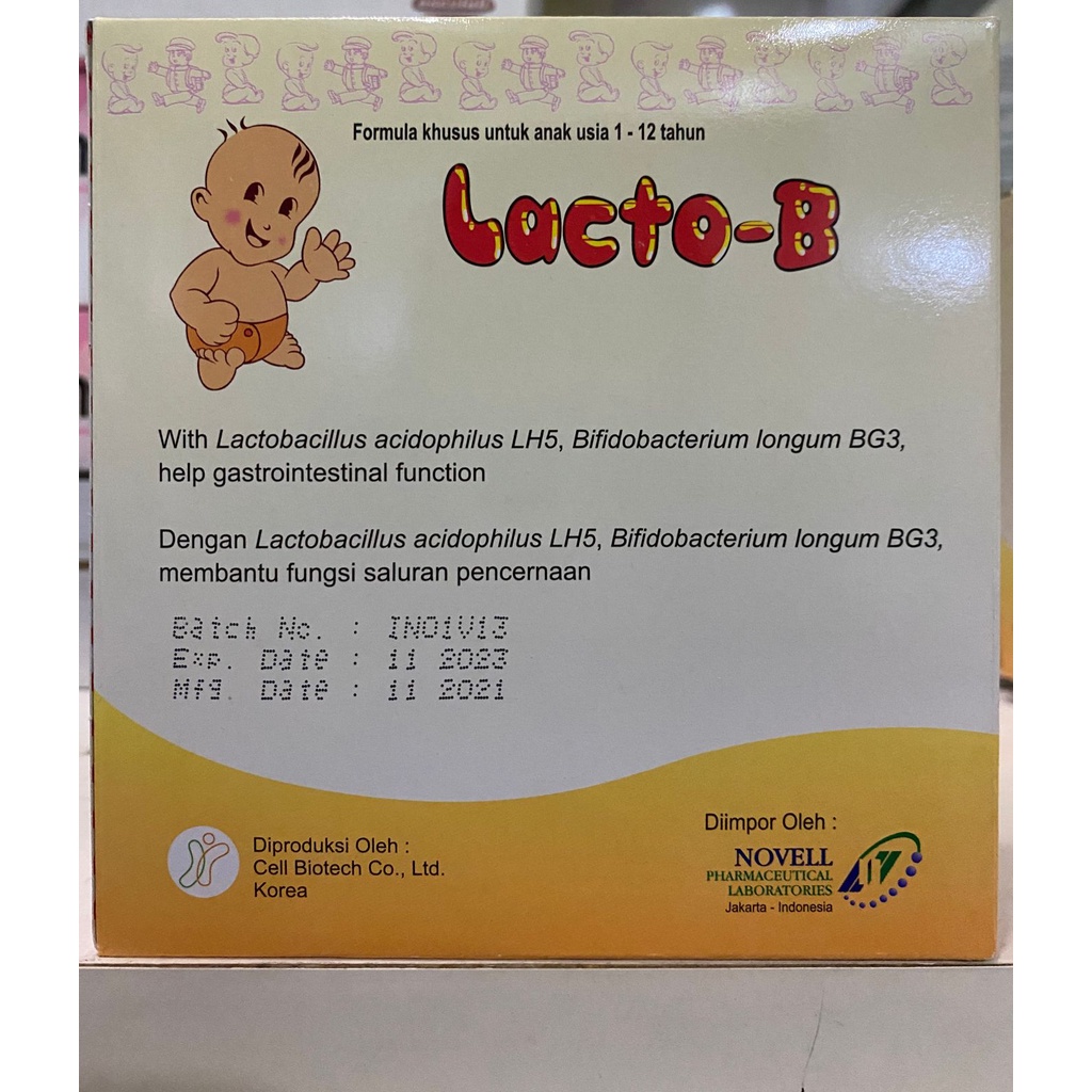 Lacto-B Sachet/Probiotik untuk Diare