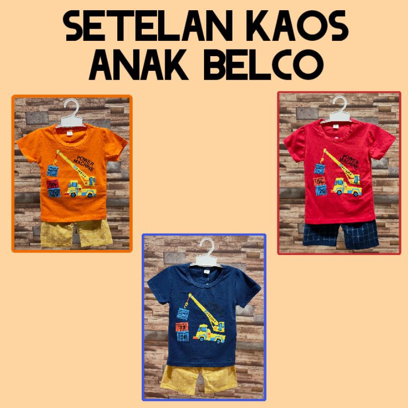 GROSIR SETELAN BAJU KAOS ANAK LAKI-LAKI MEDAN MURAH KAOS BELCO