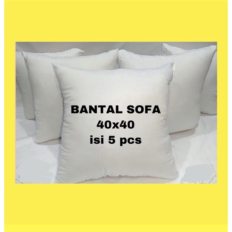 BANTAL SOFA 40x40 ( isi 5pcs )