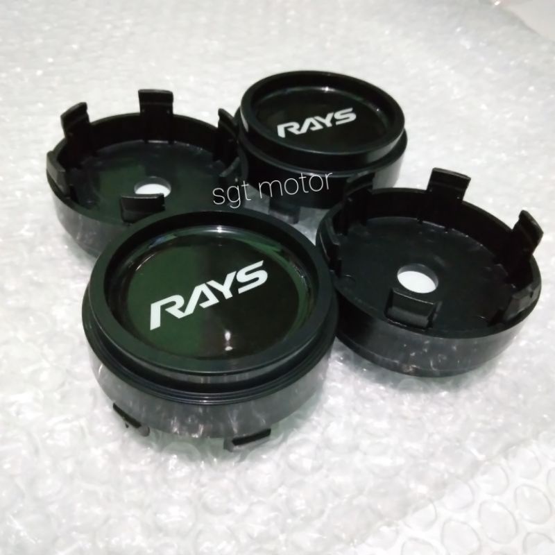 tutup velg dop roda racing RAYS hitam 1 set