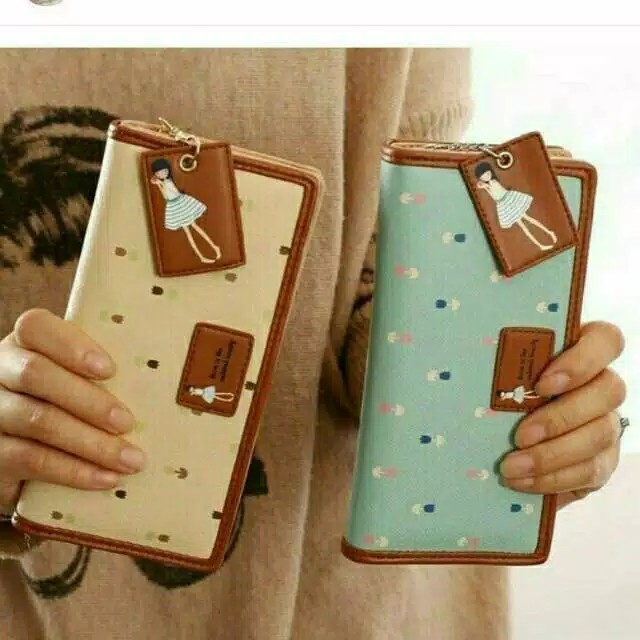 Dompet panjang wanita /dompet Alena barby /dompet korea terbaru /dompet panjang untuk hp dan uang