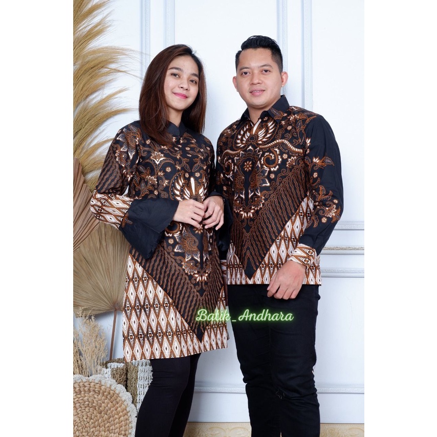 Tunik Batik Wanita Modern Premium Couple / Batik Tunik Wanita Terbaru Modern Couple Kondangan / Batik Kerja Wanita Atasan Batik Modern WAJIK