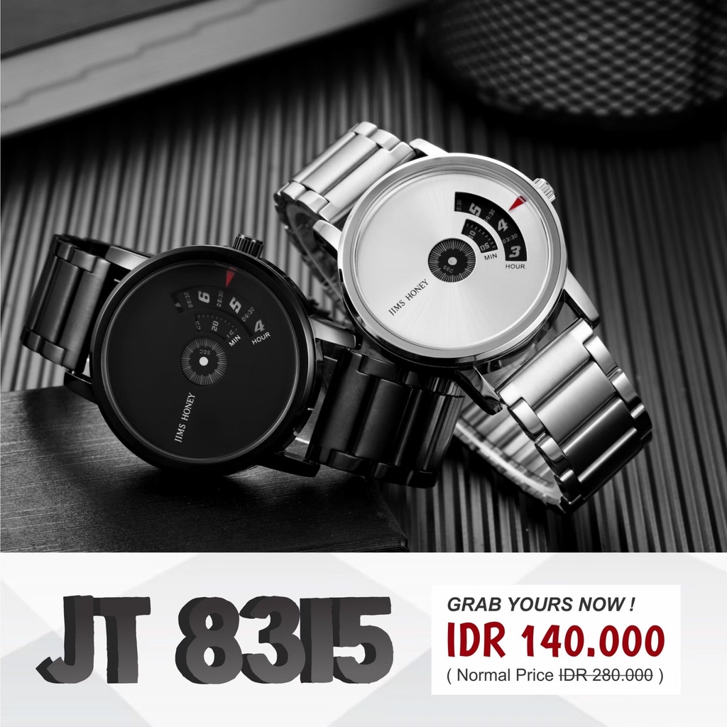 Jam Tangan Pria Stainless Steel 8315 Jims Honey