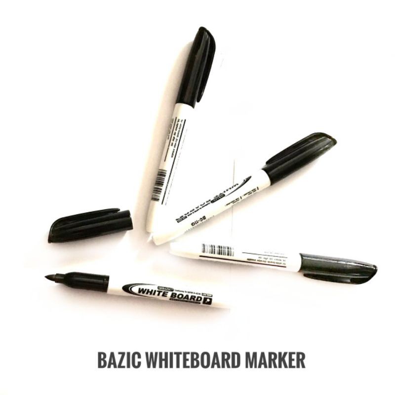 Bazic Whiteboard Marker Spidol Wipe Clean