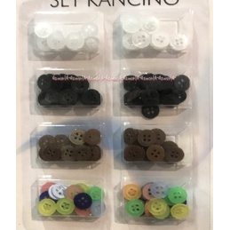 Arthome Button Set Kancing Set Aneka Kancing Sewing kits kancing Baju putih warna warni Art Home