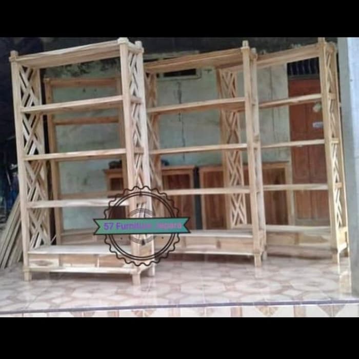 Rak/ Lemari jati untuk tempat hiasan Boneka/ Tas pajangan ruang tamu
