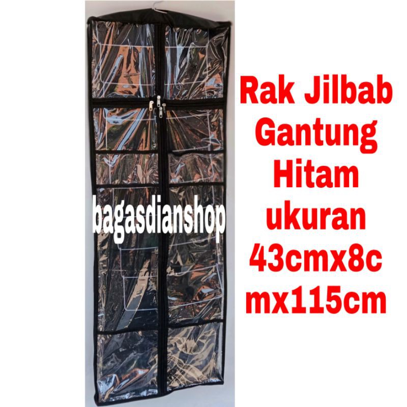 Rak Jilbab Jumbo Gantung Hjo Jumbo HITAM