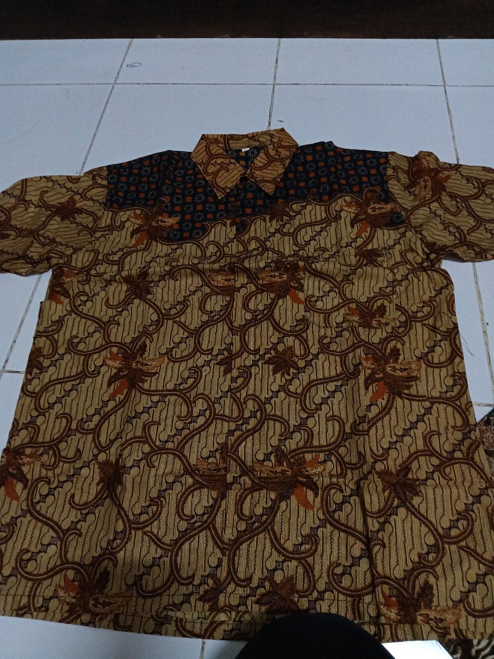 Baju Batik Pria Abadi Batik Kemeja Batik Pria Lengan Pendek Terviral Di Shopee