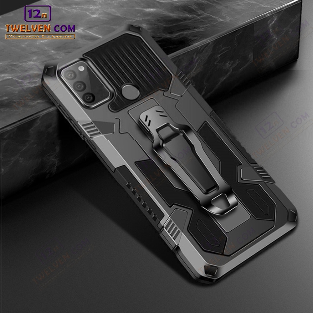 Case Shockproof Samsung M01 / M01 Core / M02 / M11 / M12 / M21 / M22 / M32 / M51 - Armor Hardcase Stand Clip