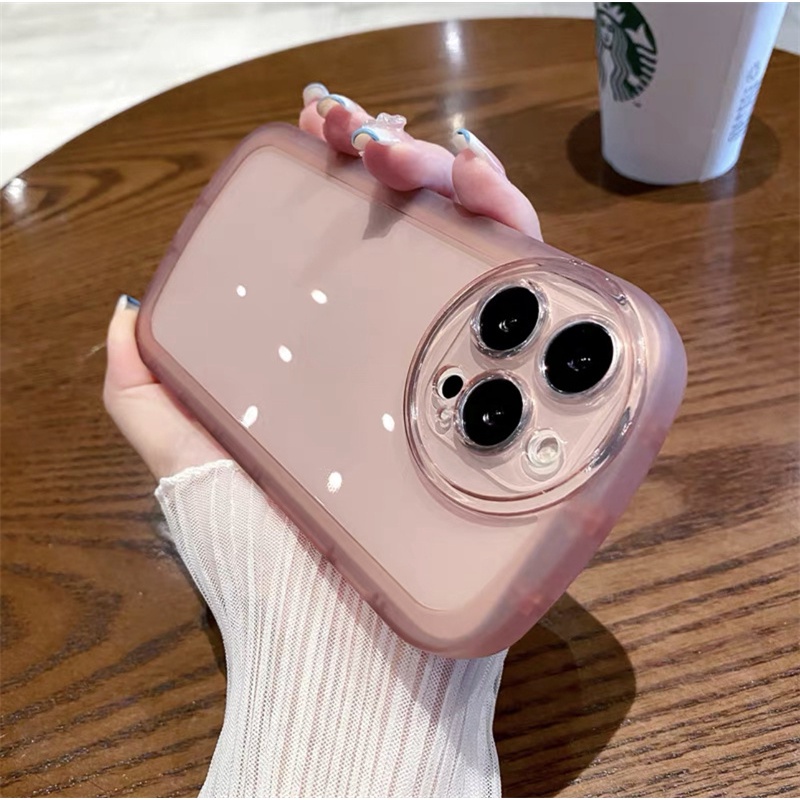 Soft case Bahan TPU Bentuk Bulat Tahan Banting Untuk iphone 14 pro max plus 12 13 11 pro max X / Xs XR 7plus / 8plus