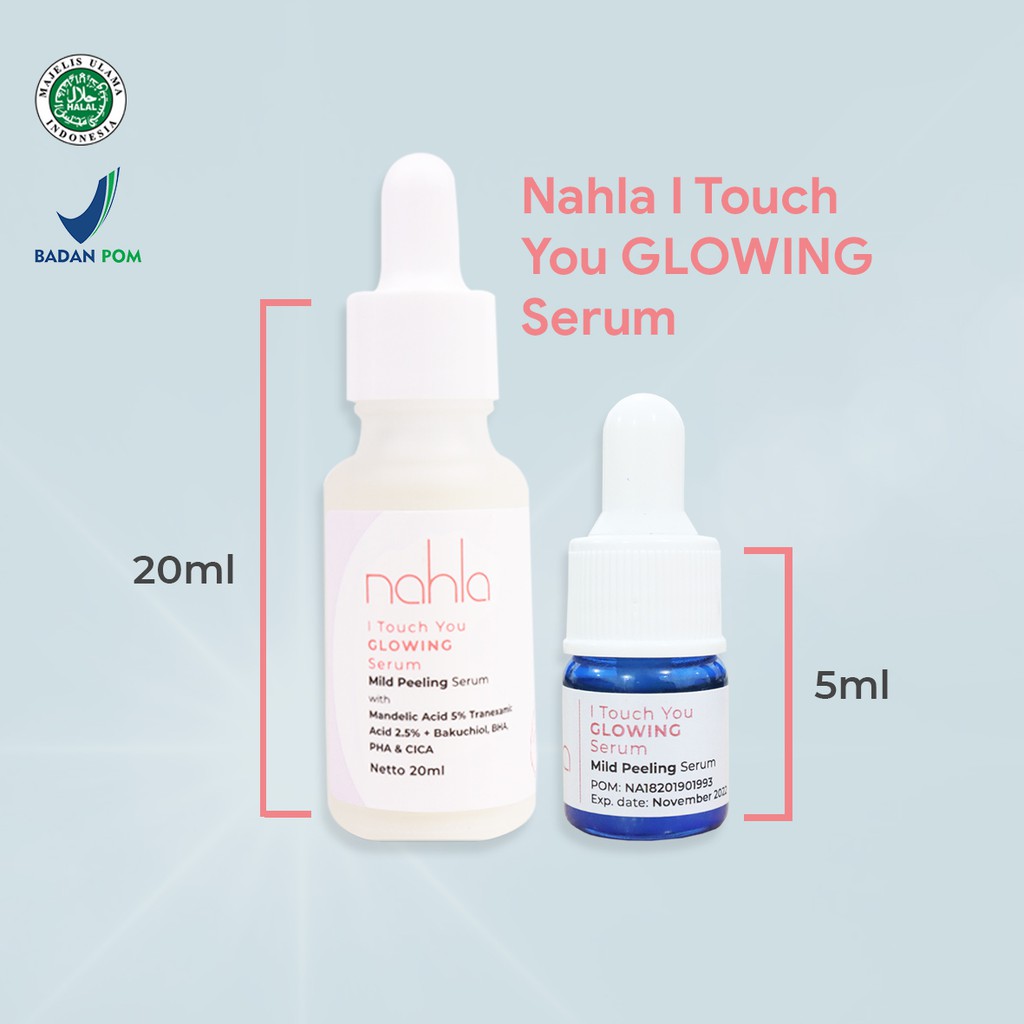Serum Wajah NAHLA Perawatan Wajah Dengan Centella / Serum Wajah Glowing