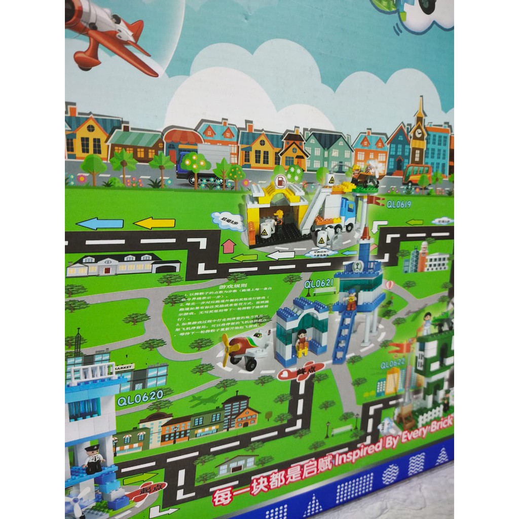 Mainan Brick 109PCS Stasiun Penerbangan Bandara