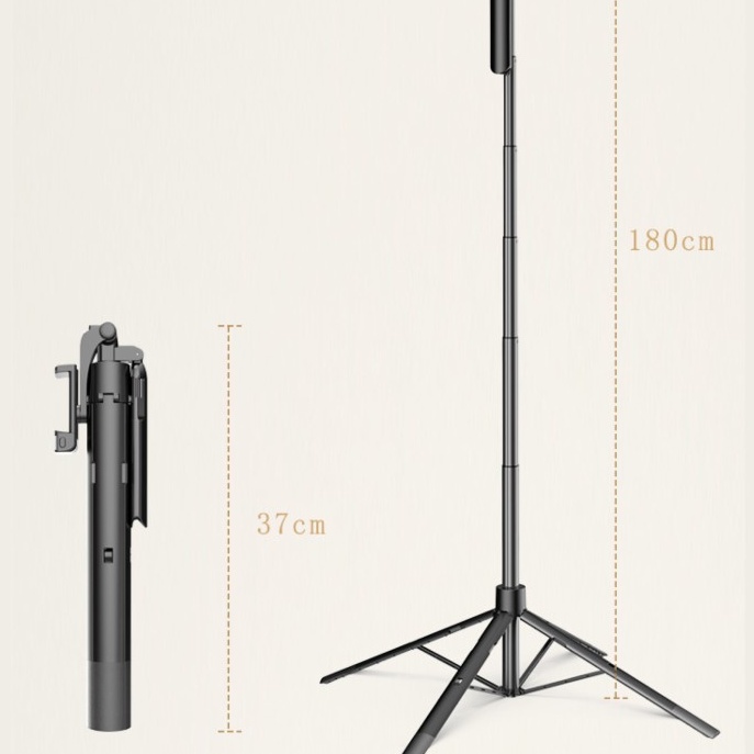 MIXIO A861E Tongsis Tripod Bluetooth-180cm