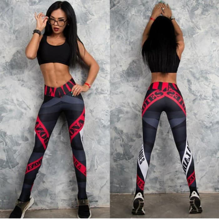 TBI Import Sport Legging Banded Celana Olah Raga Running Gym Yoga Fitness