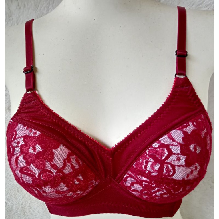 1pcs bra tanpa kawat dengan busa tipis model renda tanpa renda//bra wanita dewasa//bh murah kualitas