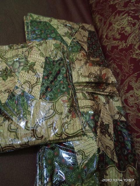 Bswart Batik Hrb026 Kenongo Hem Pendek Anjani Biru Pekalongan M L Xl Batik Pria Murah Modern Grosir