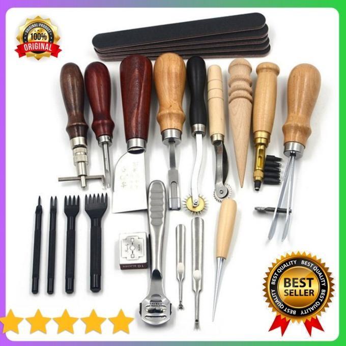 

Diskon Set Alat Kerajinan Kulit Diy 18 In 1 Leather Tool Set Junetree 059