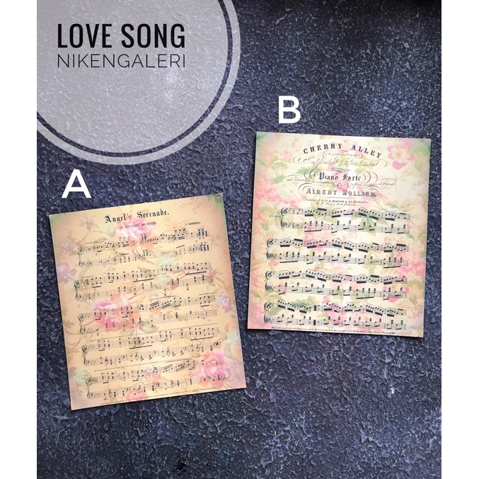 

LOVE SONG - art paper kertas fotografi