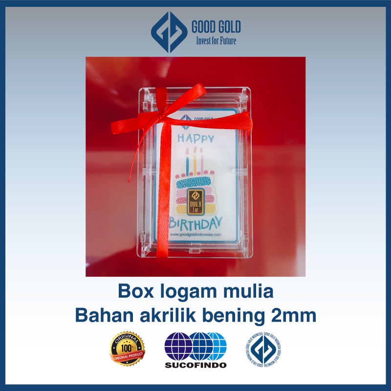 Kotak Akrilik Logam Mulia/ Gift Box