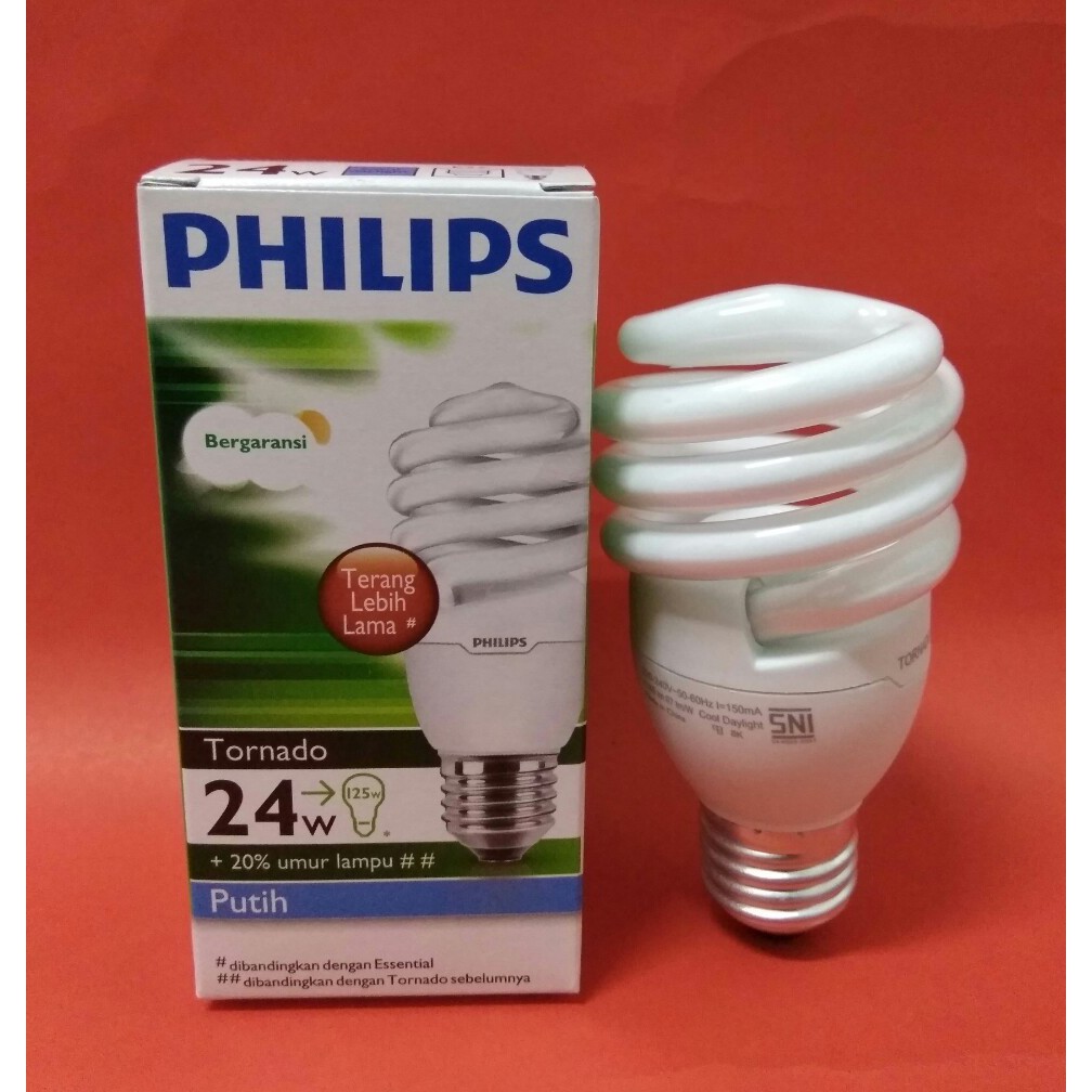 Jual Lampu Philips Tornado 24 Watt Indonesia|Shopee Indonesia