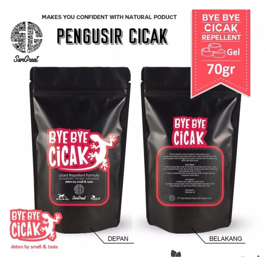 70g Bye bye Cicak Pengusir cicak Usir Cicak non pestisida gel 70gram 70gr lizard repellent usir tokek