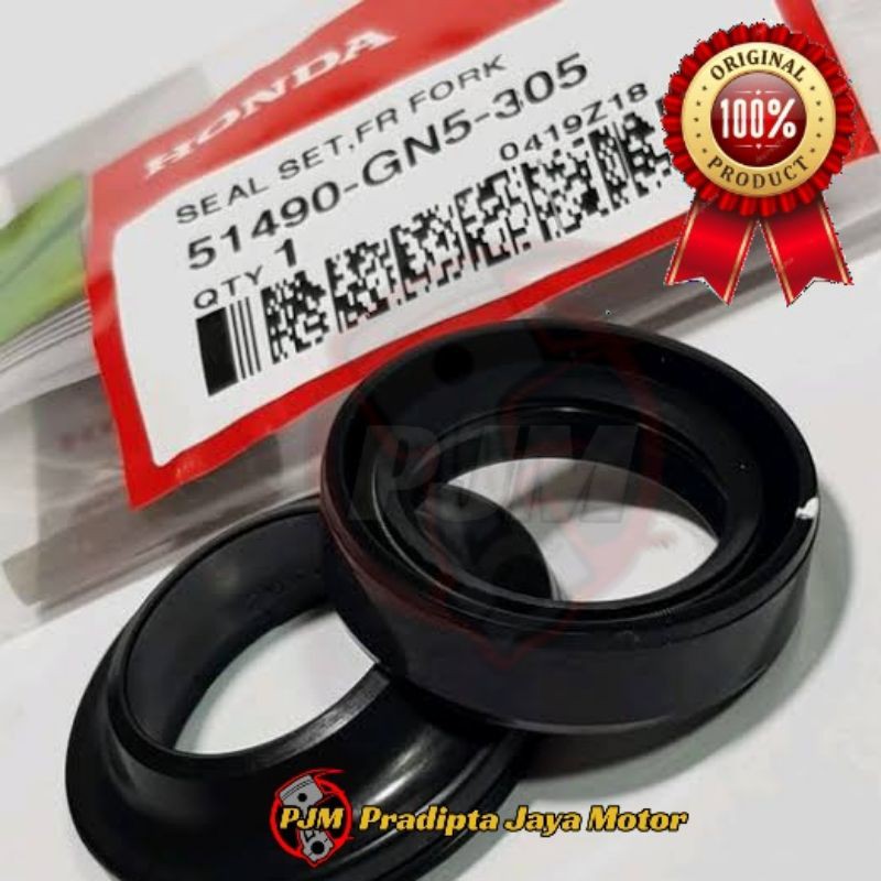 Sil Shok Plus Debu GN5 GRAND SUPRA REVO BEAT VARIO ORI Original AHM - 51490GN5305 - Seal Shock Depan